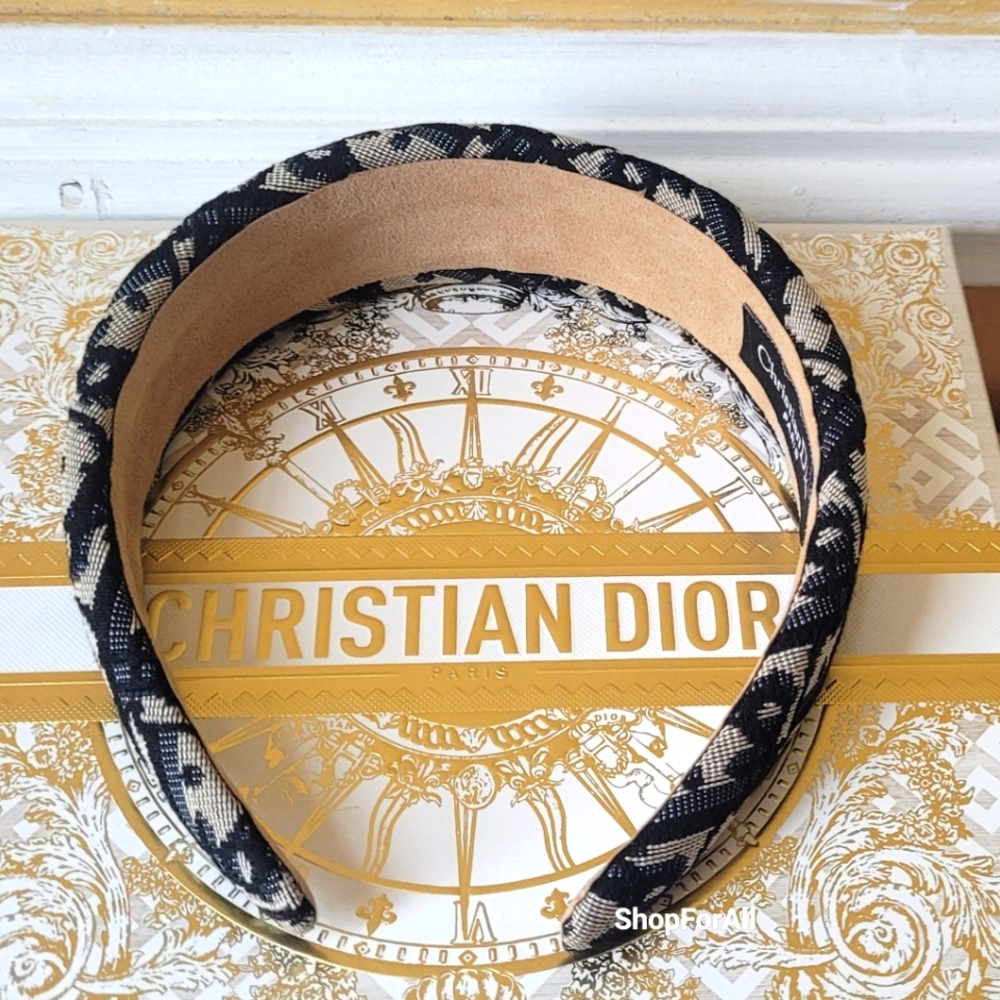 Christian Dior Black and Cream Headband - Picture 2 of 11